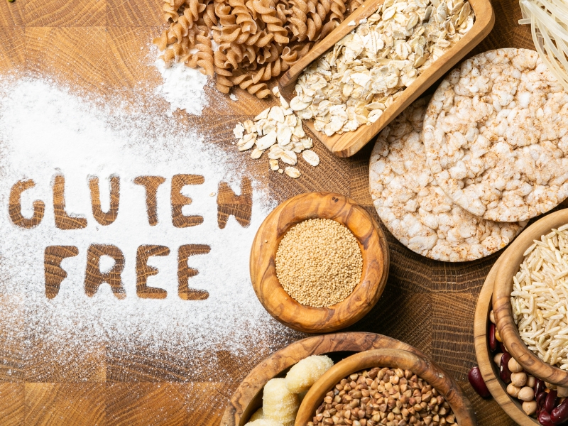 A collection of gluten-free grains and flours for a delicious and healthy Gluten Free Diet Plan.